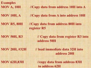 Microcontroller 8051 addressing modes | PPTX | Programming Languages ...