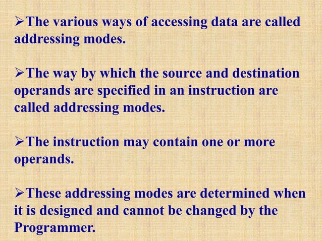 Microcontroller 8051 addressing modes | PPTX | Programming Languages ...
