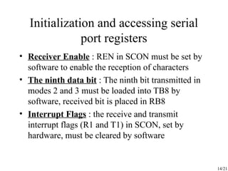 8051f.ppt microcontroller serial port operation | PPT