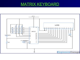MATRIX KEYBOARDMATRIX KEYBOARD
 