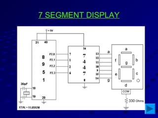 7 SEGMENT DISPLAY7 SEGMENT DISPLAY
 