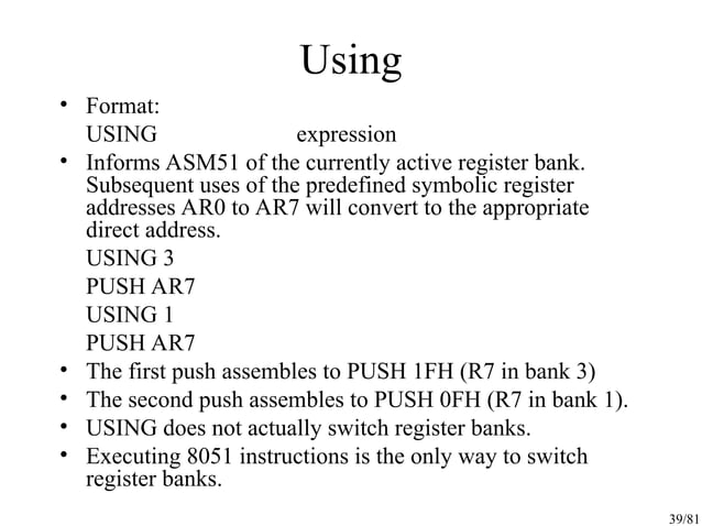 8051h.ppt microcontroller Assembly Language Programming | PPT