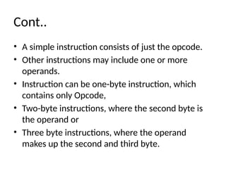 Explanation about 8051 Instruction with examples | PPTX