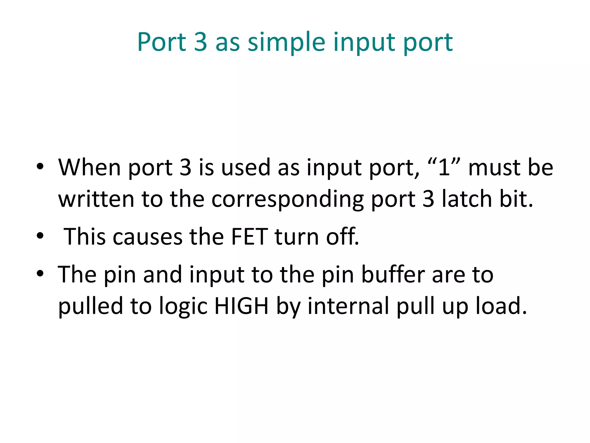 8051 i/o port circuit | PPTX