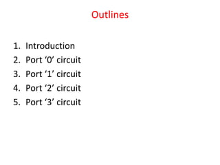 8051 i/o port circuit | PPTX