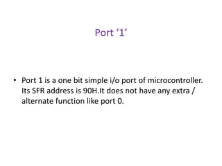 8051 i o port circuit | PPTX