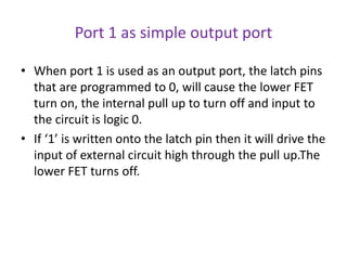 8051 i o port circuit | PPTX