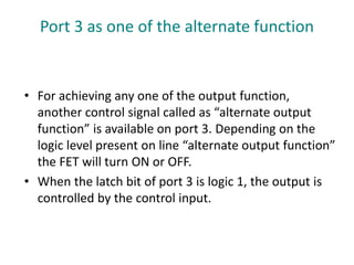 8051 i o port circuit | PPTX