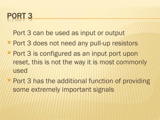 8051 Microcontroller architecture and operation | PPT
