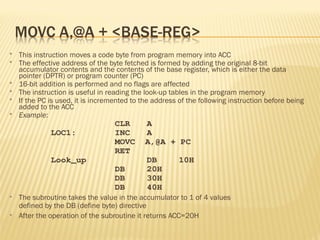 8051 Microcontroller architecture and operation | PPT