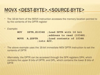 8051 Microcontroller architecture and operation | PPT