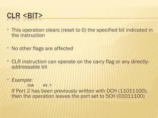 8051 Microcontroller architecture and operation | PPT