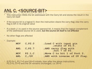 8051 Microcontroller architecture and operation | PPT