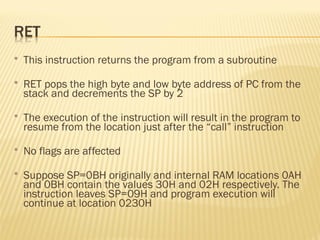 8051 Microcontroller architecture and operation | PPT