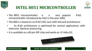 Comprehensive Guide to 8051 Microcontroller Architecture and ...