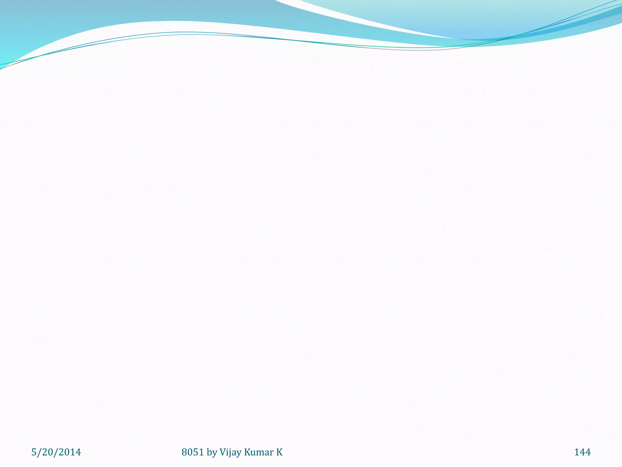 5/30/2014 8051 by Vijay Kumar K 144
 