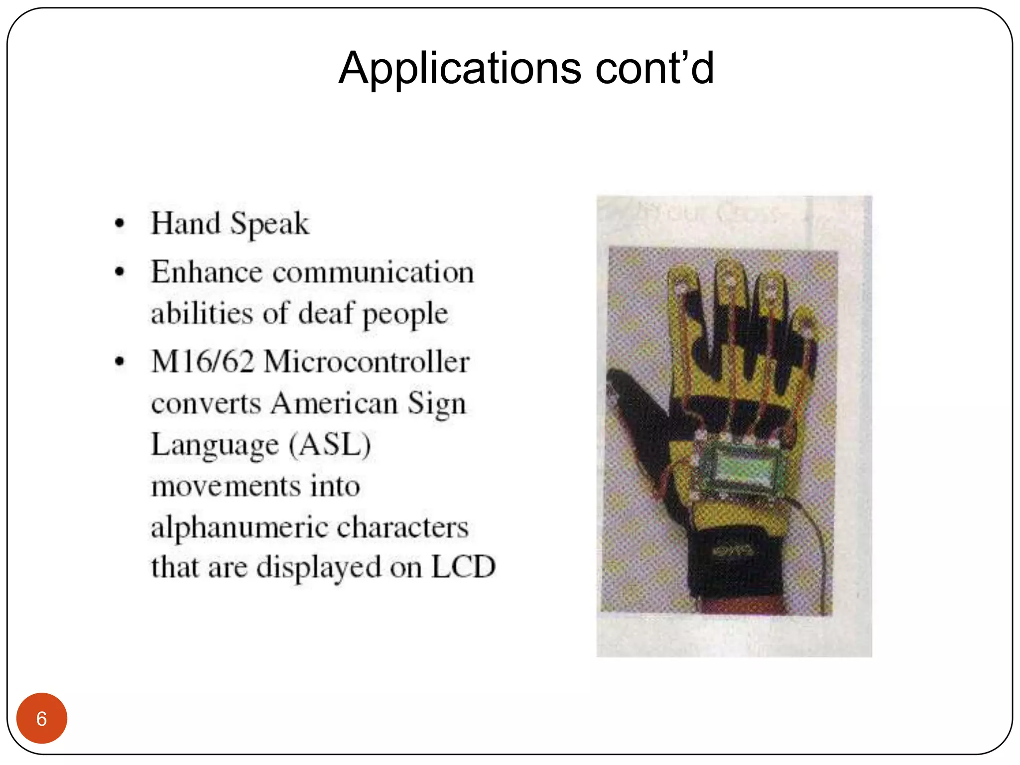 Applications cont’d 6 