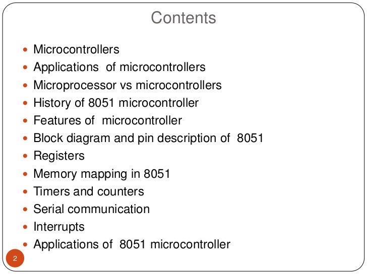 difference between microprocessor and microcontroller ppt