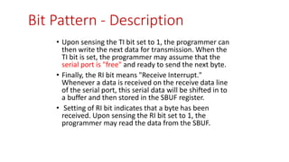 Serial Port Byte Array Structure 8051 SERIAL PORTS.pptx