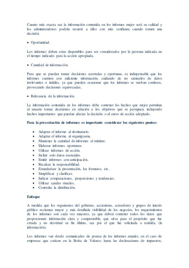 formatos de informes gerenciales