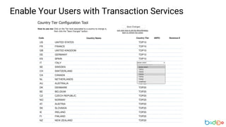 Enable Your Users with Transaction Services
 