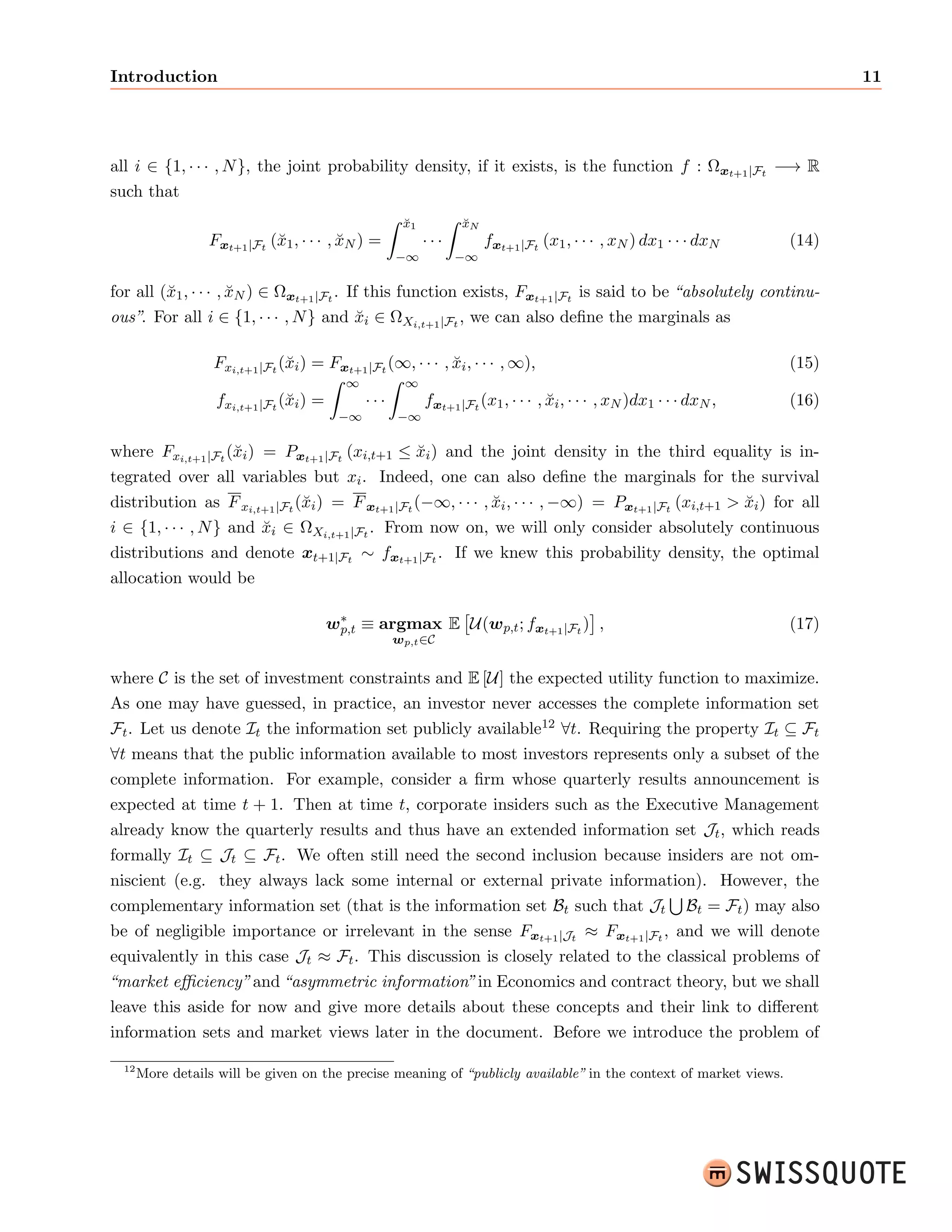 cations, intuitions and numerical example 
as possible rather than hard proofs. We start with the basics and progress towards increasingly 
complex methods while keeping practical applicability in mind, at the cost of simplifying some-times 
drastically real-world situations and behaviors. We assume only that the reader is familiar 
with the basics of probability and statistics (from an introductory university level course), and 
we try to make the  