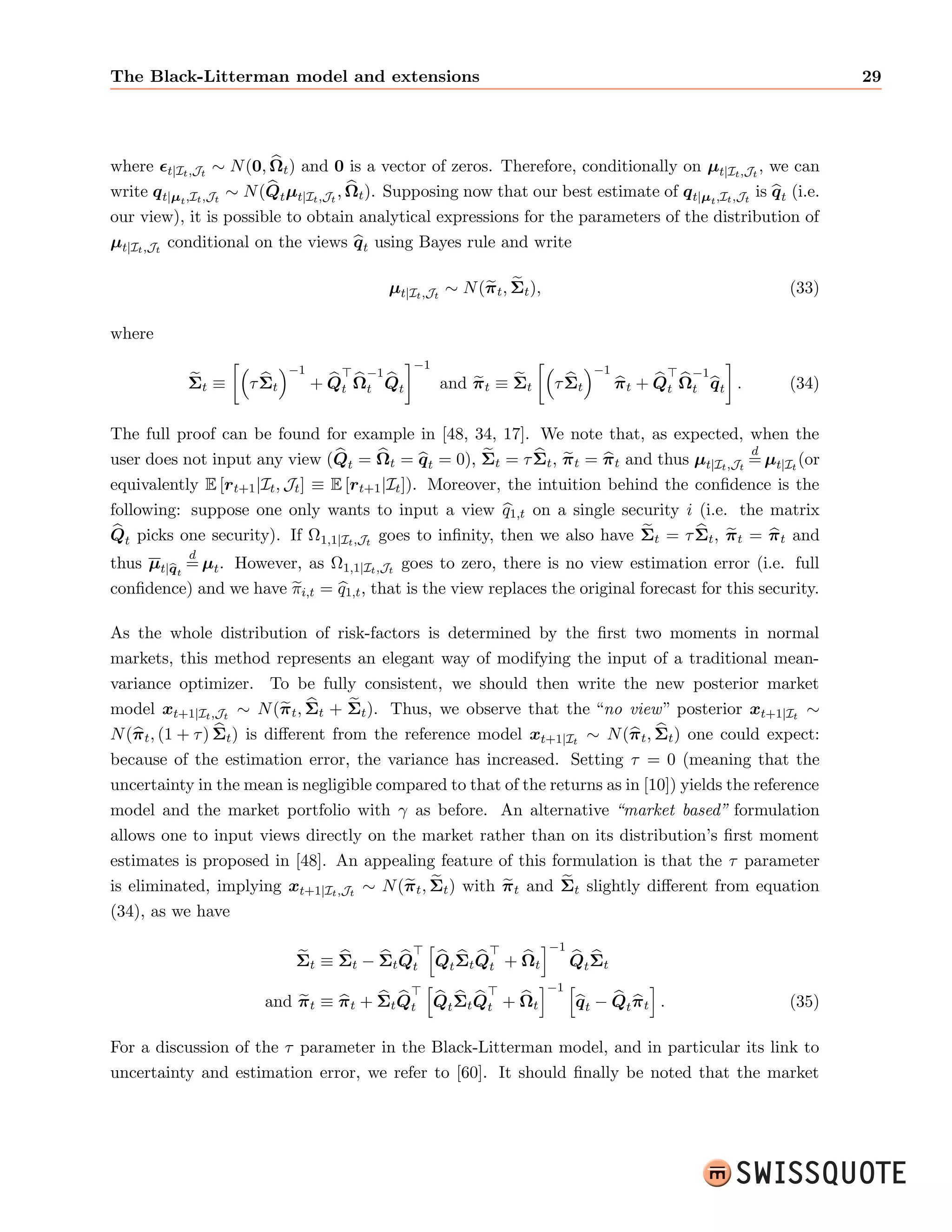 ed) utility function U of the 
portfolio return rp, that is 
U (rp)  U (0) + 
@U 
@rp 
 