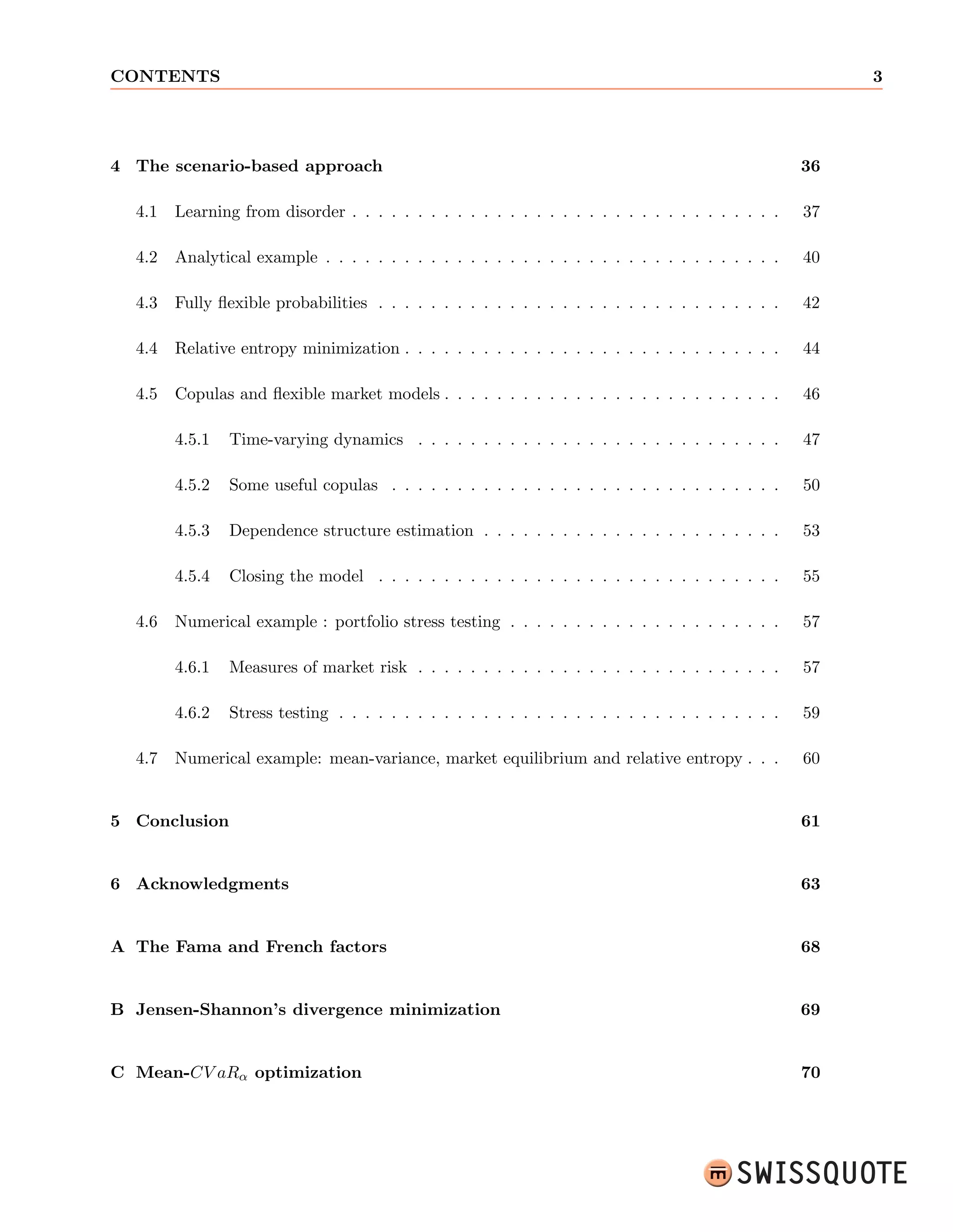 rst section, we start by recalling 
the optimal allocation problem and set the notations. In the second section, we re-view 
the concepts of information sets and ecient market hypothesis and formalize the 
incorporation of views in a quantitative framework. In the third section, we present 
the path-breaking approach of Black and Litterman, capitalizing on Gaussian markets, 
the CAPM and Bayes rule. In the fourth section, we oer new insights into Meucci's 
approach, translating views into information gain using f-divergences as a measure of 
distortion between distributions. In the  