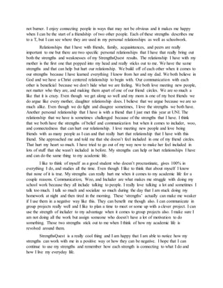 Strengthsfinder themes chart picture