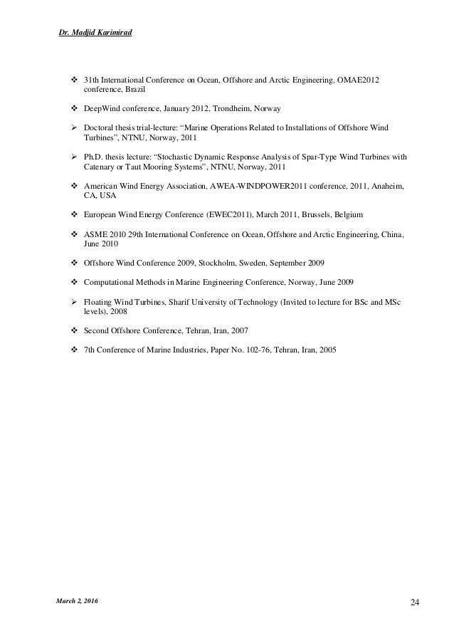 Doctoral thesis on wind turbines