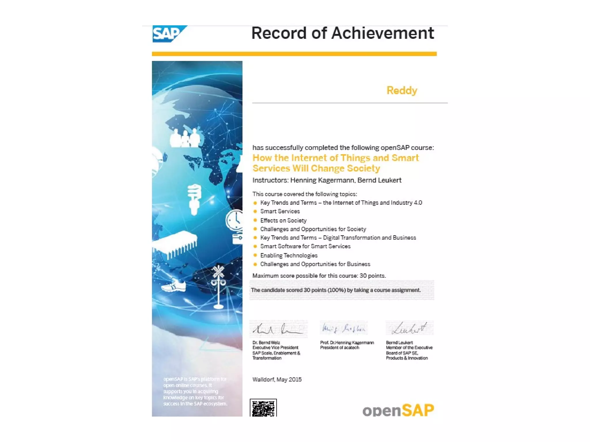 My  Carrer Certifications 1