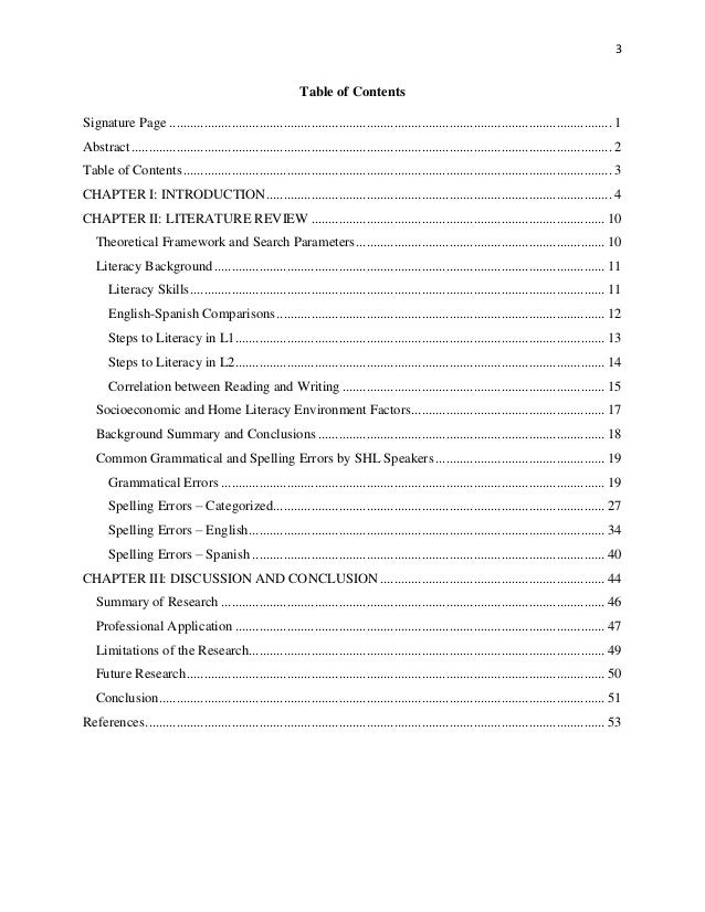 Correct spelling masters thesis