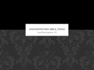 Land Development #2
GALVESTON BAY AREA, TEXAS
 