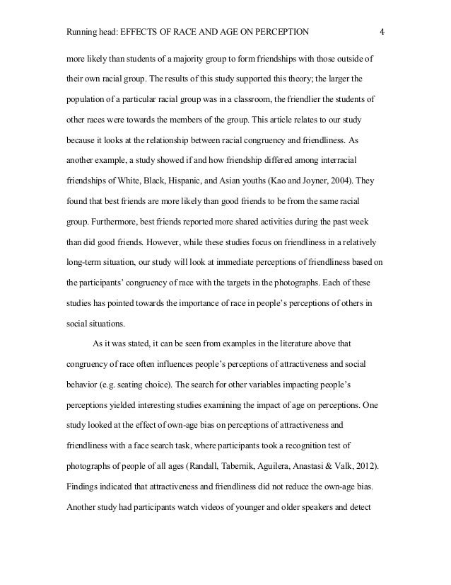 Research paper on psychology