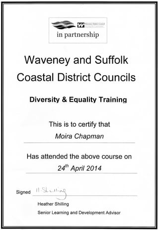 SCDC Diversity and Equality Training