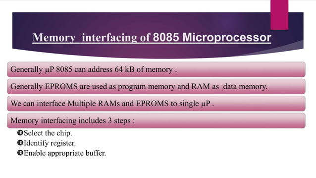 PPT on 8085 Microprocessor | PPTX