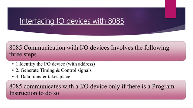 PPT on 8085 Microprocessor | PPTX