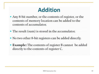 8085 Instruction Set 22
 