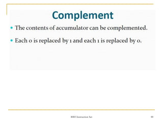 8085 Instruction Set 44
 