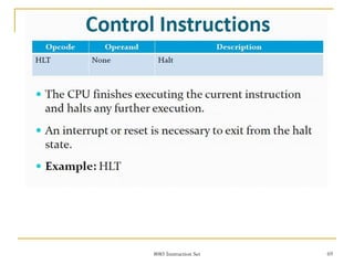 8085 Instruction Set 69
 