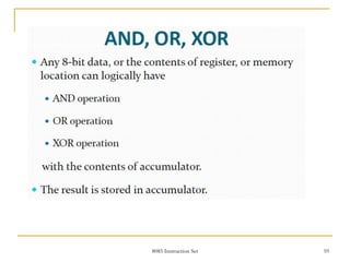 8085 Instruction Set 10
 