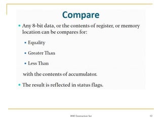 8085 Instruction Set 12
 