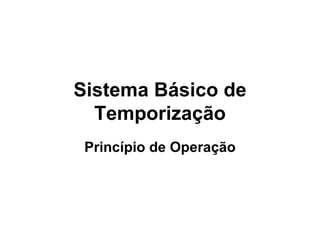 Sistema Básico de Temporização Princípio de Operação 