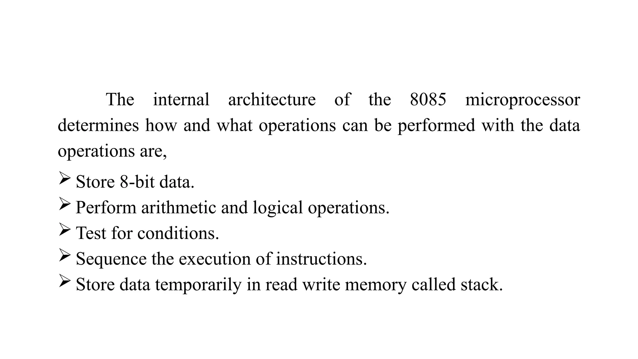 8085 Architecture microprocessor and application | PPTX