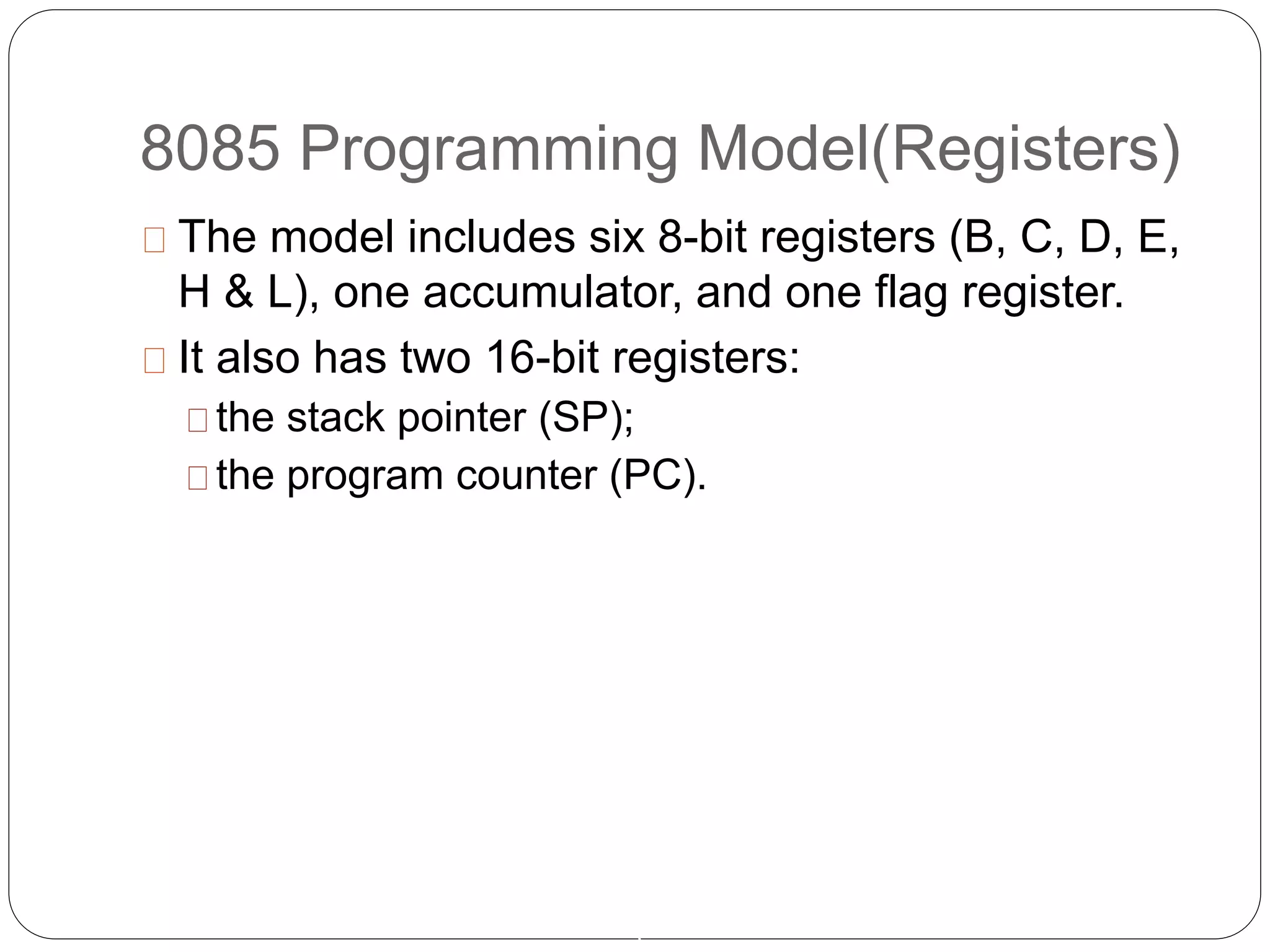 8085 architecture | PPT