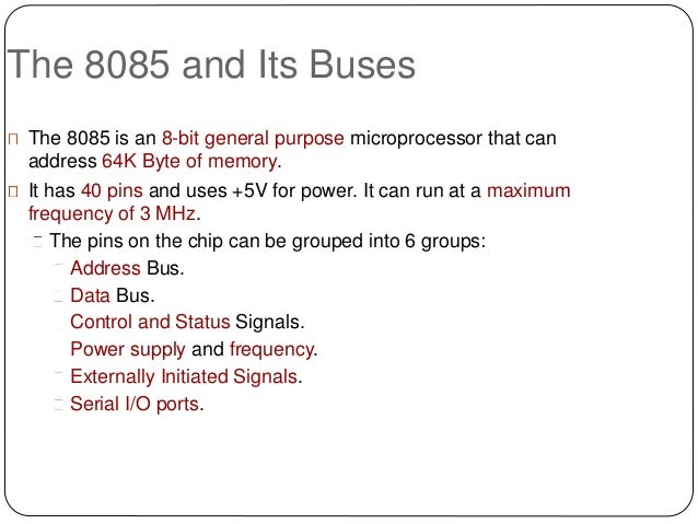 how generated 8085 signals are control in architecture 8085 how generated 8085 signals are control in architecture 8085