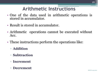 8085 instructions and addressing modes | PDF