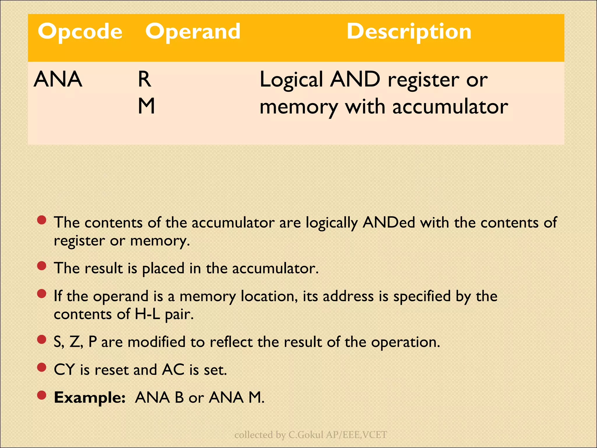 8085 instruction set | PPT