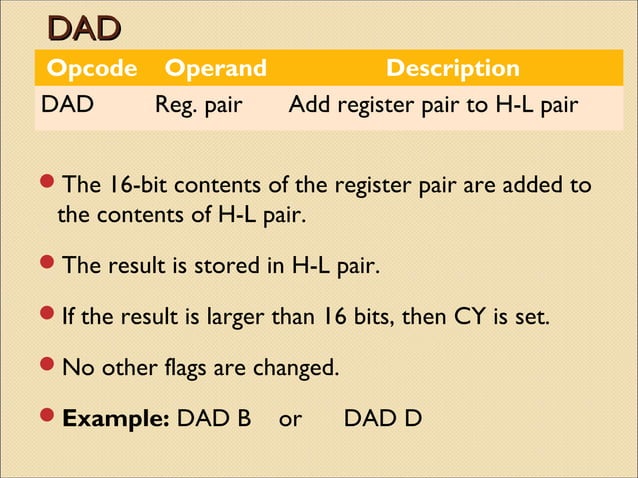 8085 instruction set | PPT
