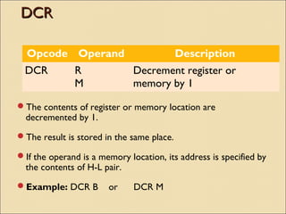 8085 instruction set | PPT